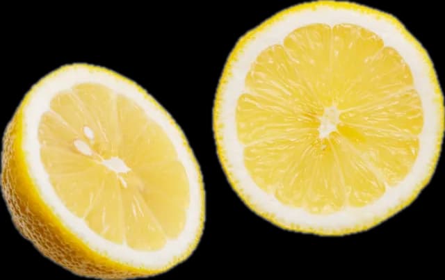 Two lemon halves